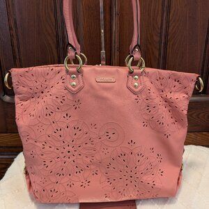 Coach Ashley Tossed Leather Laiser